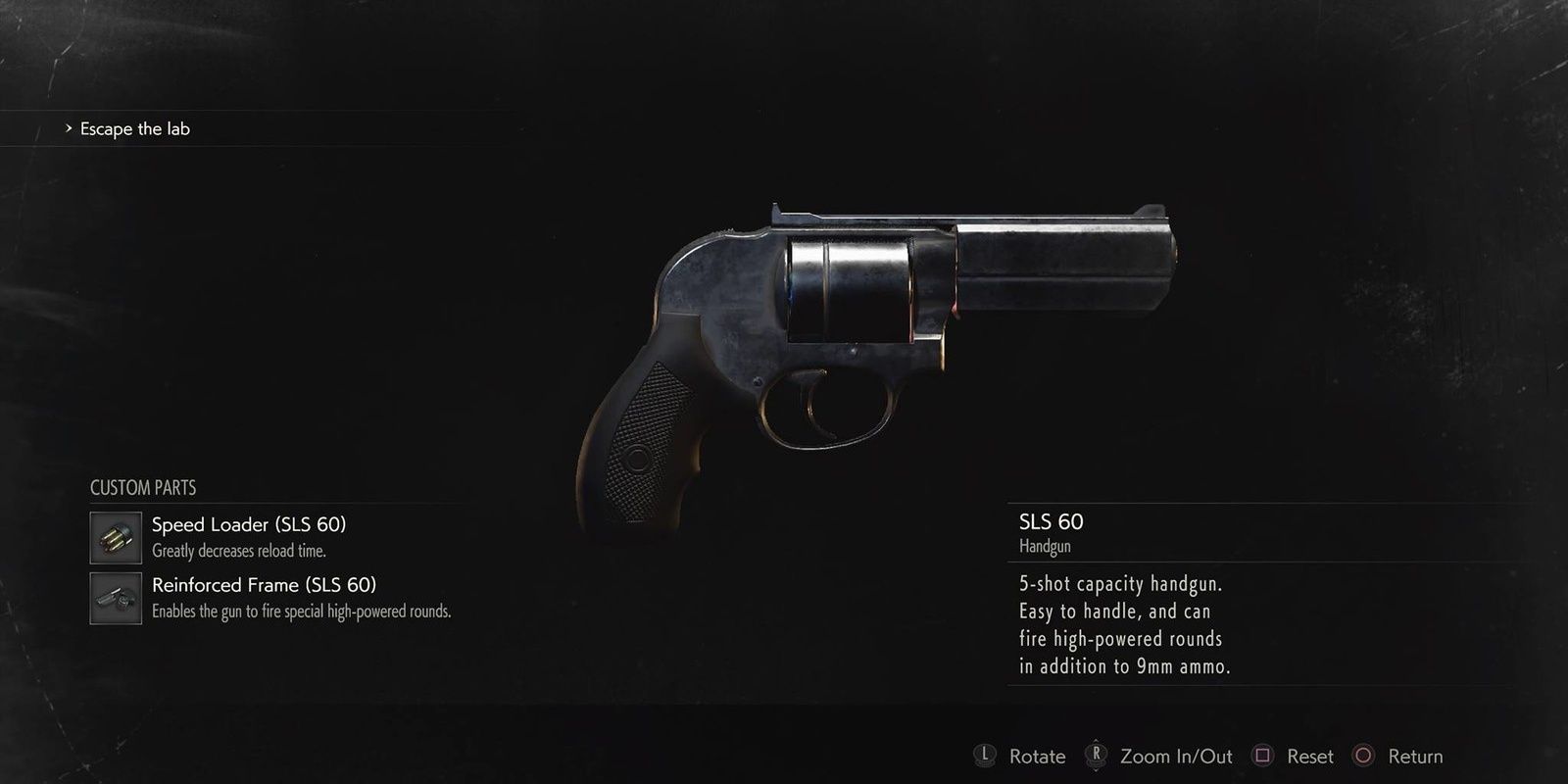 sls 60 pistol re2
