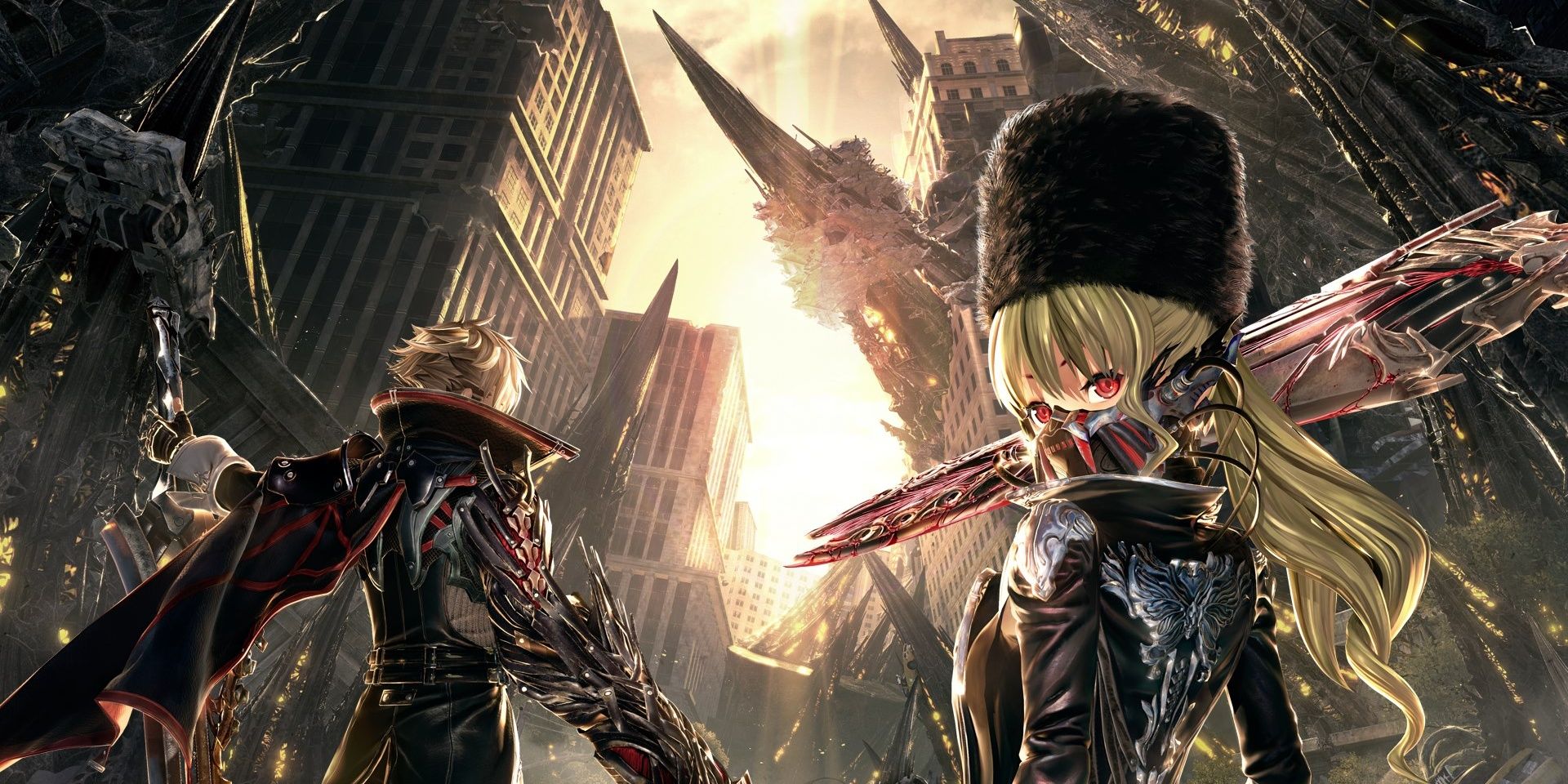 2 Code vein characters in a promo image