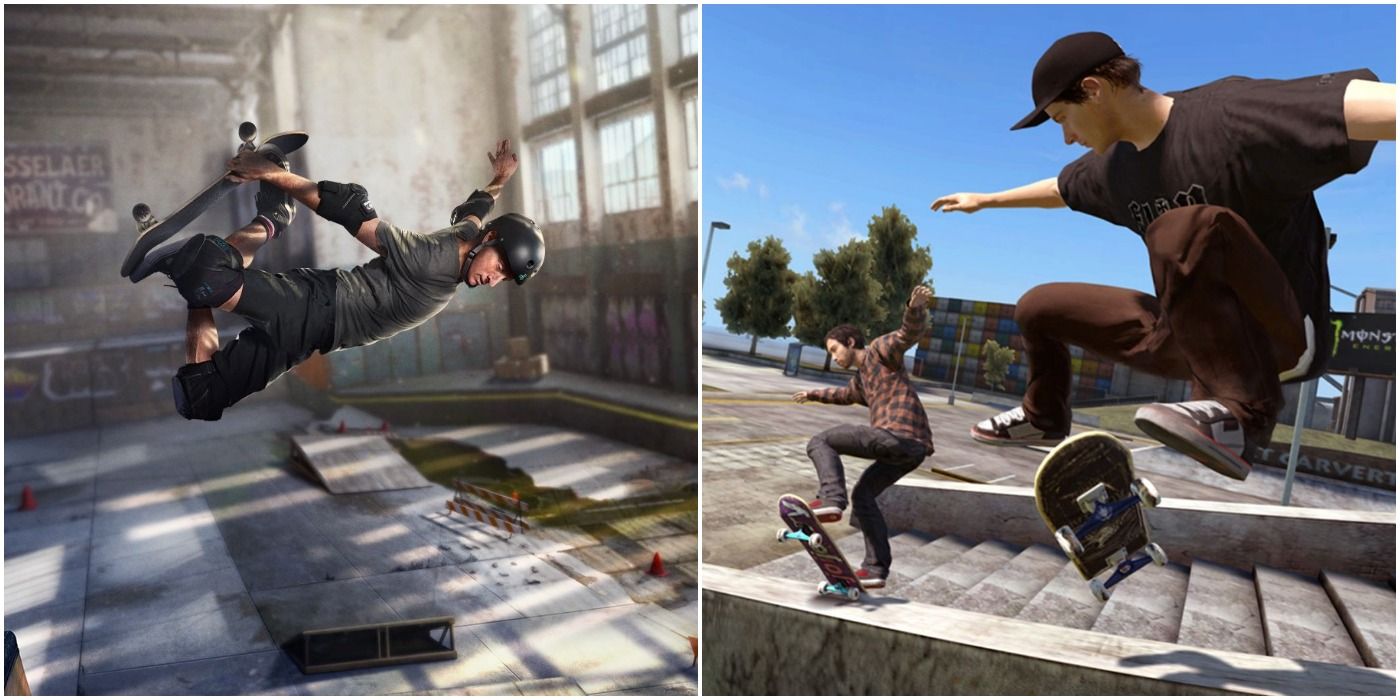 SKATE 3 e TONY HAWK'S PRO SKATER 1+2 - A Diferença Entre os Games! 