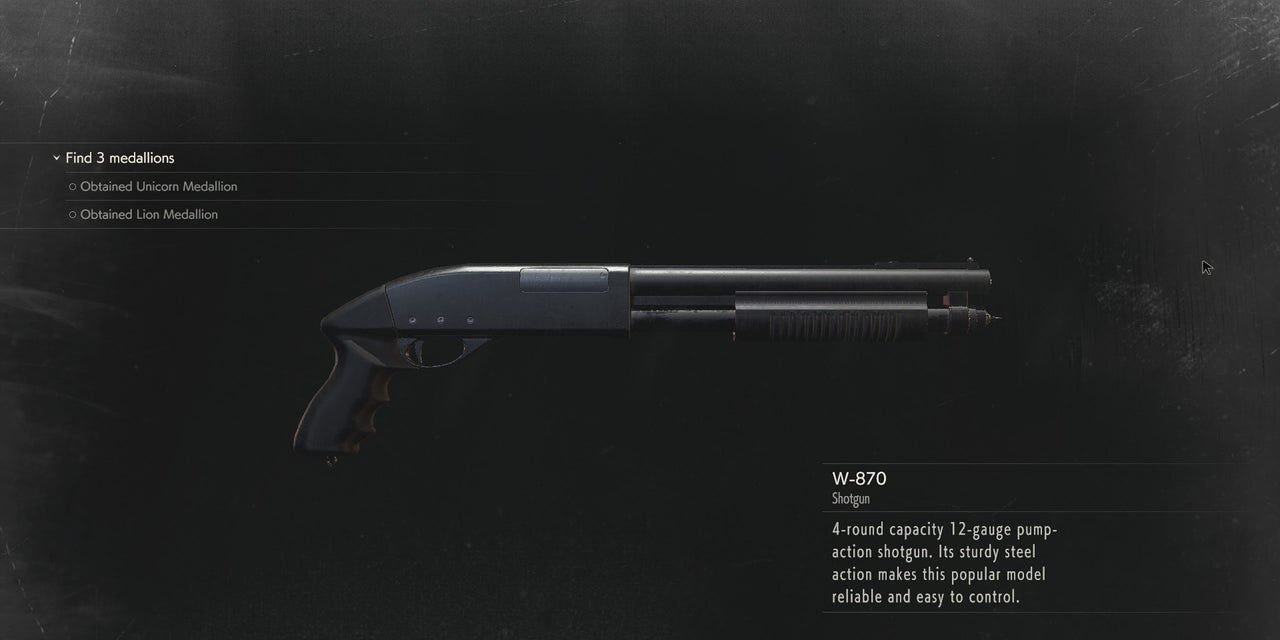 W-870 shotgun RE2