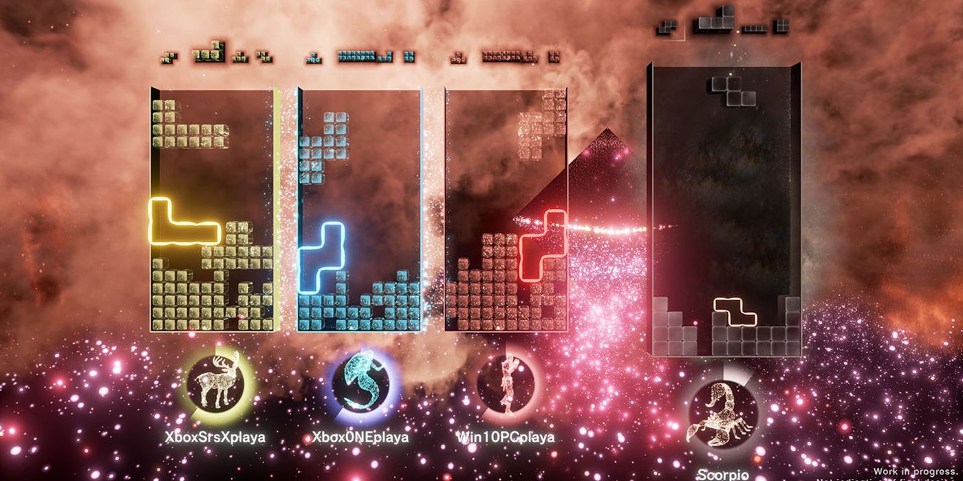 tetris effect connected 4 screens at once