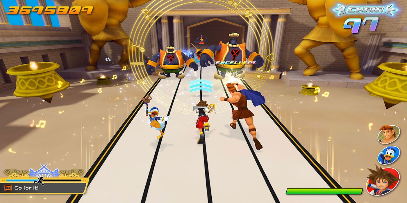 Kingdom Hearts Melody of Memory gameplay screenshot