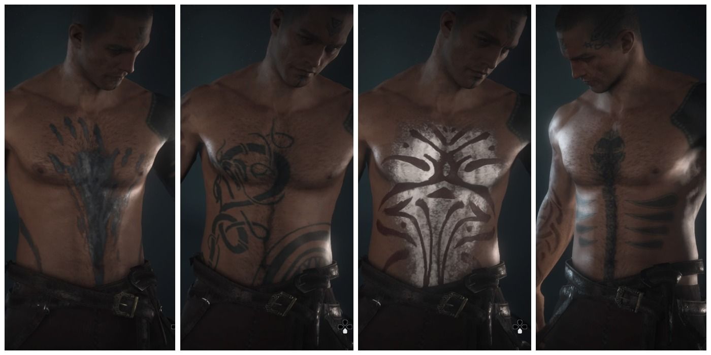 Assassin's Creed Valhalla: 10 Best Chest Tattoos, Ranked