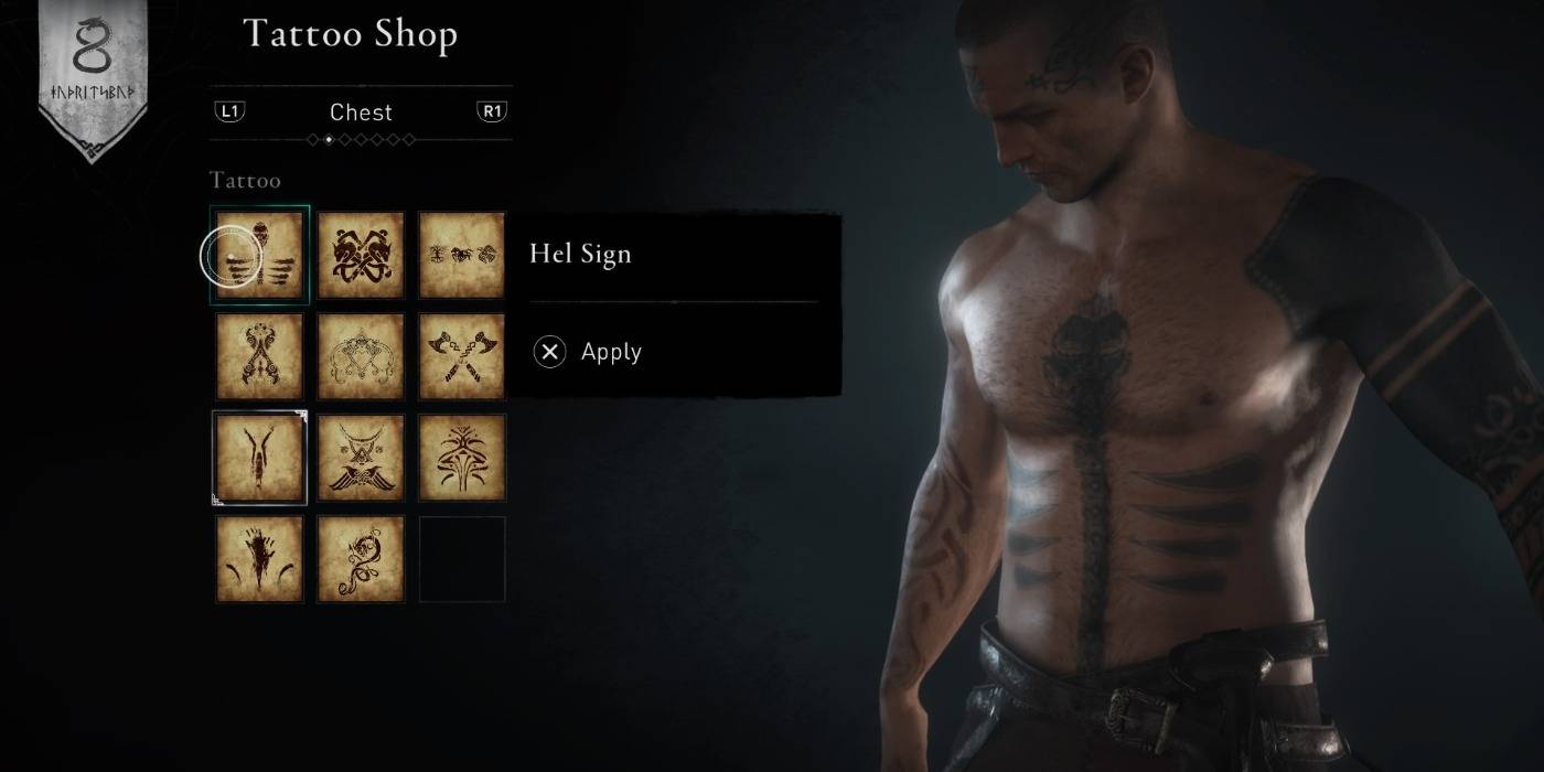 Assassin S Creed Valhalla 10 Best Chest Tattoos Ranked - full body tattoos roblox