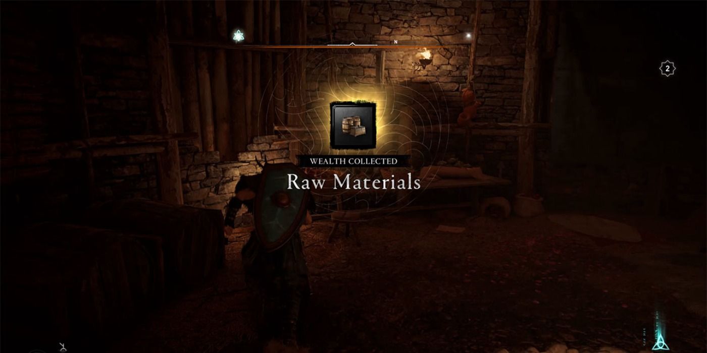 Acquiring raw materials in Assassin's Creed Valhalla