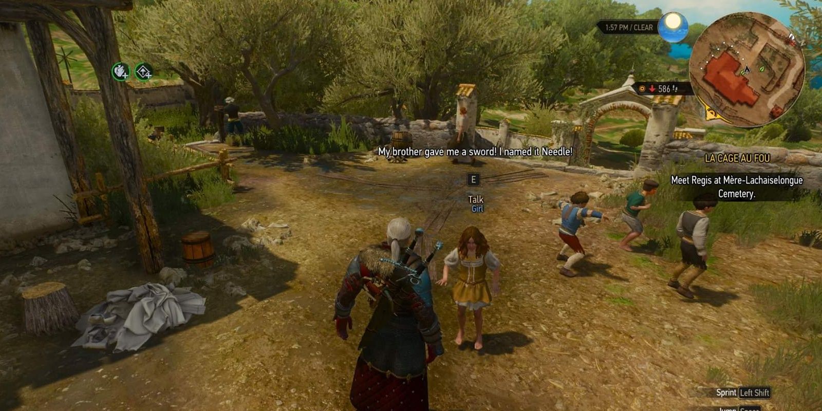 Arya Stark reference in The Witcher 3