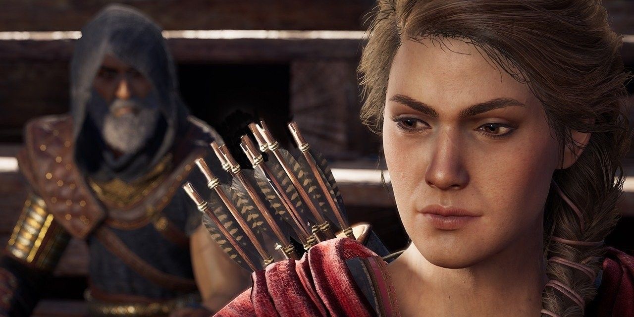 Darius and Kassandra in Assassin's Creed Odyssey Legacy of the First Blade DLC