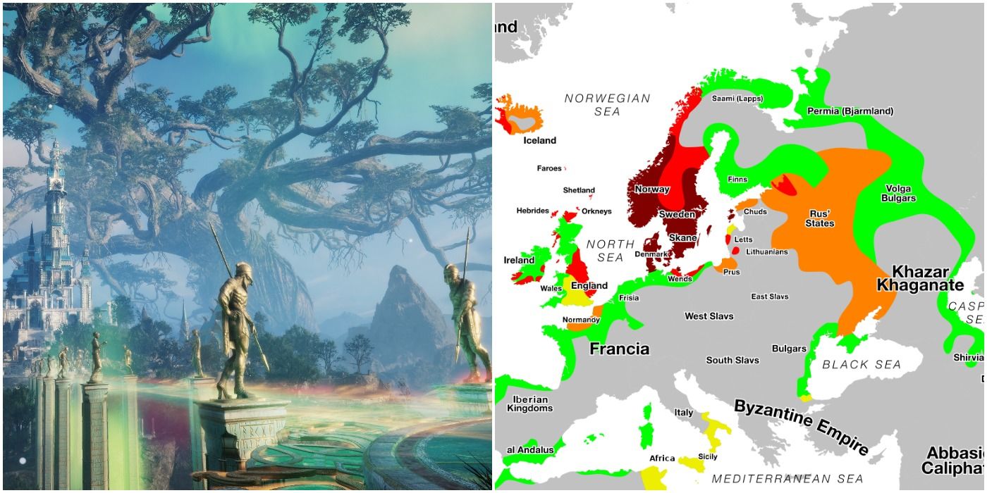 Assassin's creed Valhalla Map SIZE comparison 