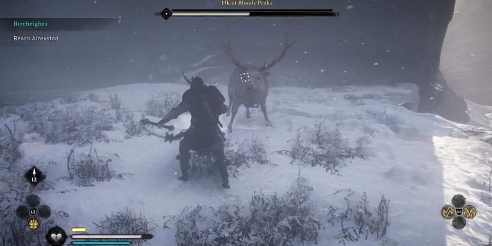 Assassins Creed Valhalla Hunting Legendary Animal In Snow