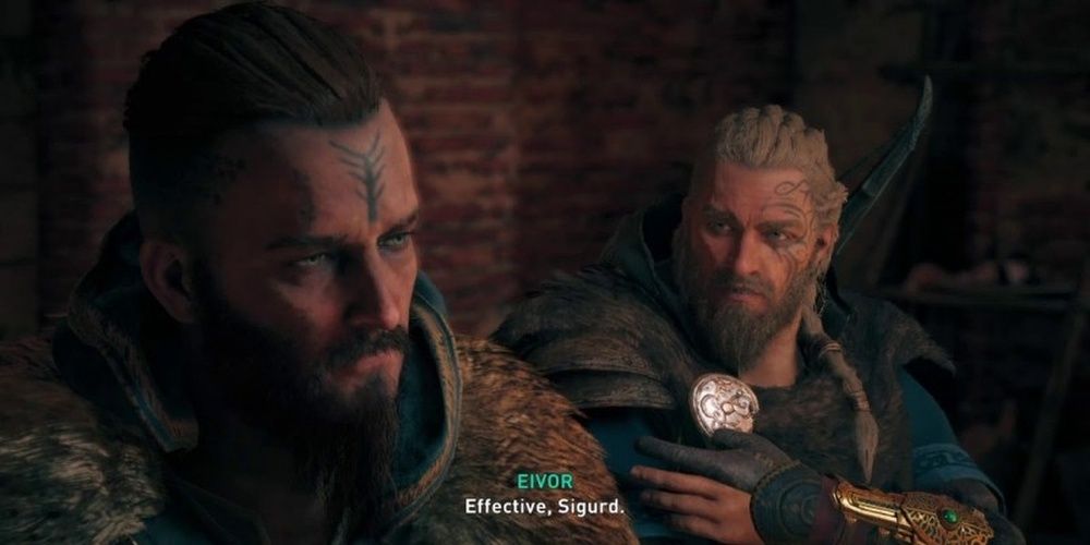 Assassins Creed Valhalla Sigurd And Eivor Talking