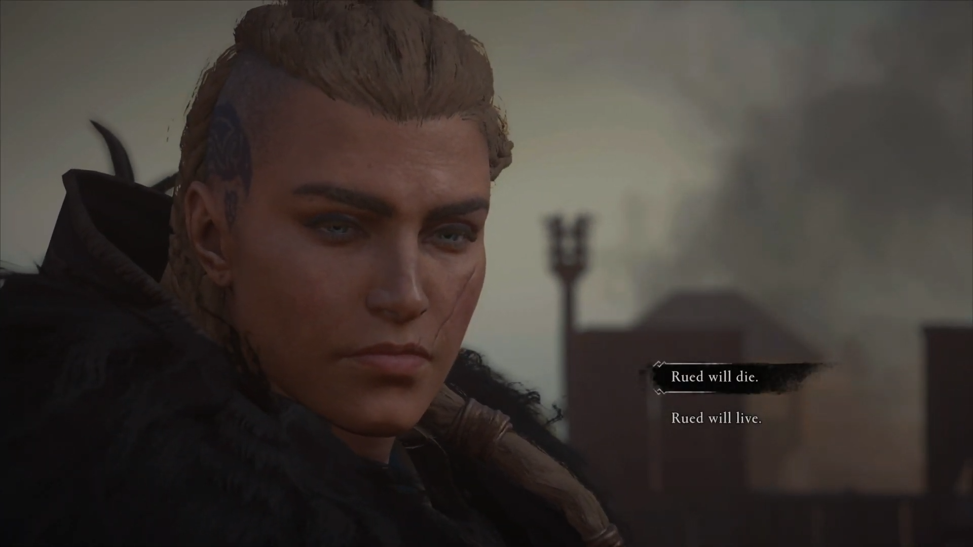 Assassin's Creed Valhalla Screenshot Of Eivor Of Deciding Rued's Fate