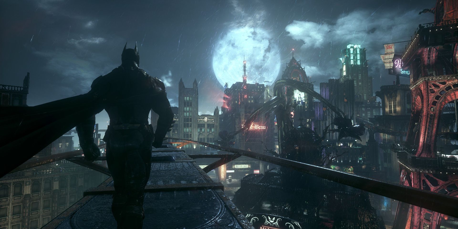 A view of Gotham in Batman: Arkham Knight