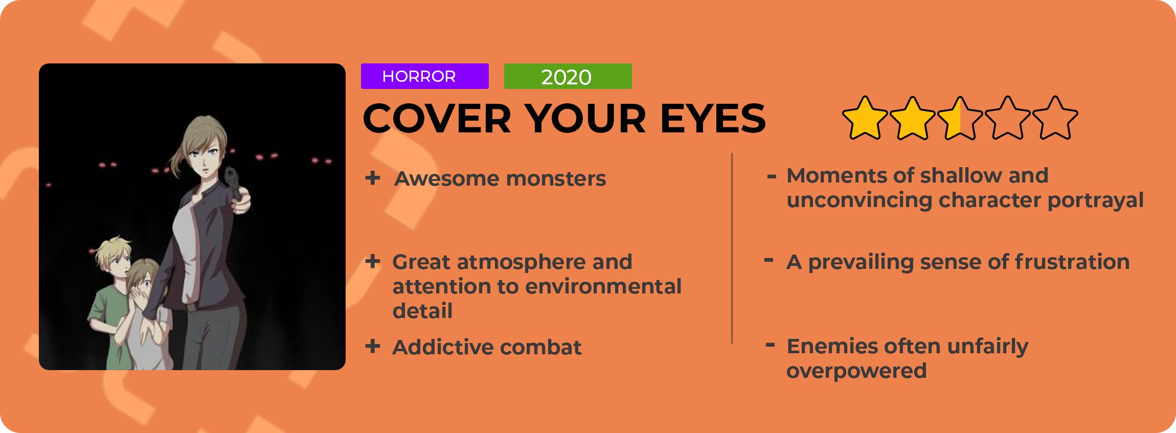 Cover Your Eyes Review