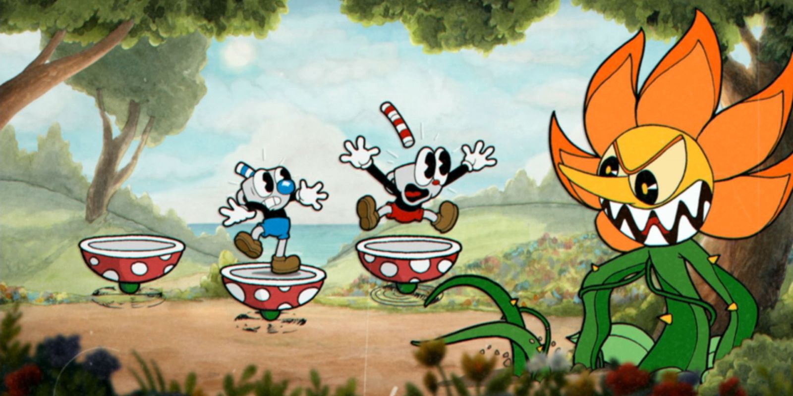 Cuphead Two player Boss fight