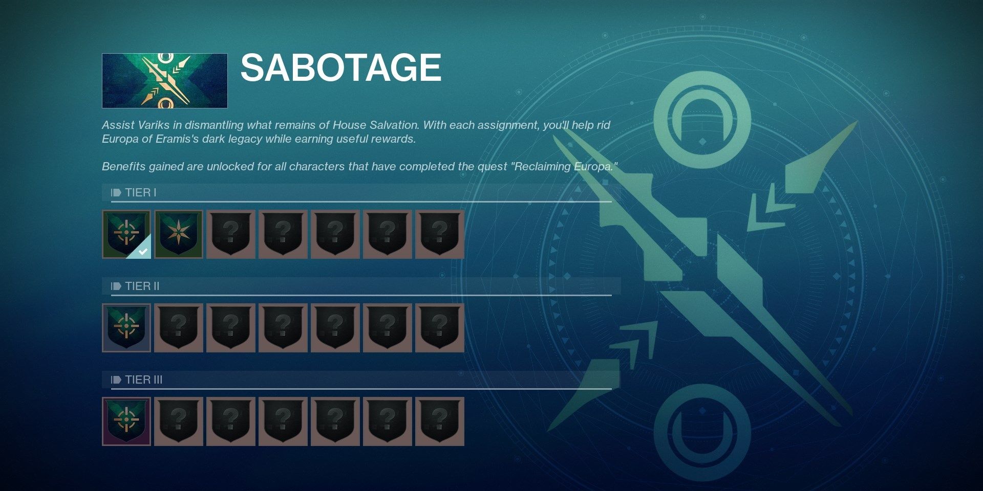 Destiny 2 Sabotage