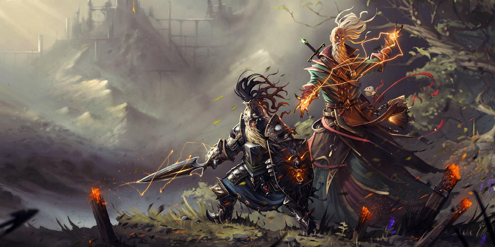 Divinity Original Sin 2 Promo Image Of Warrior And Mage Together