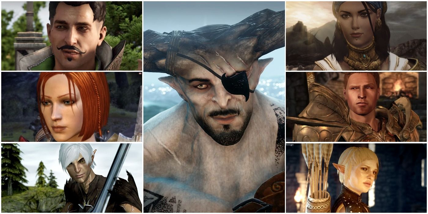 images of romanceable characters throughout the Dragon Age games