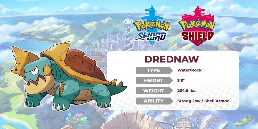 Dreadnaw Pokemon Sword Shield