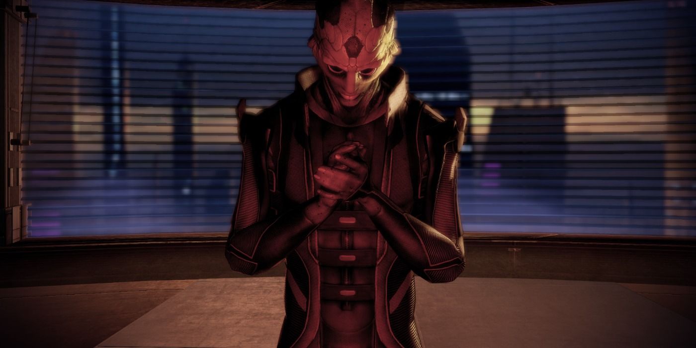 image of Thane Krios praying from Mass Effect