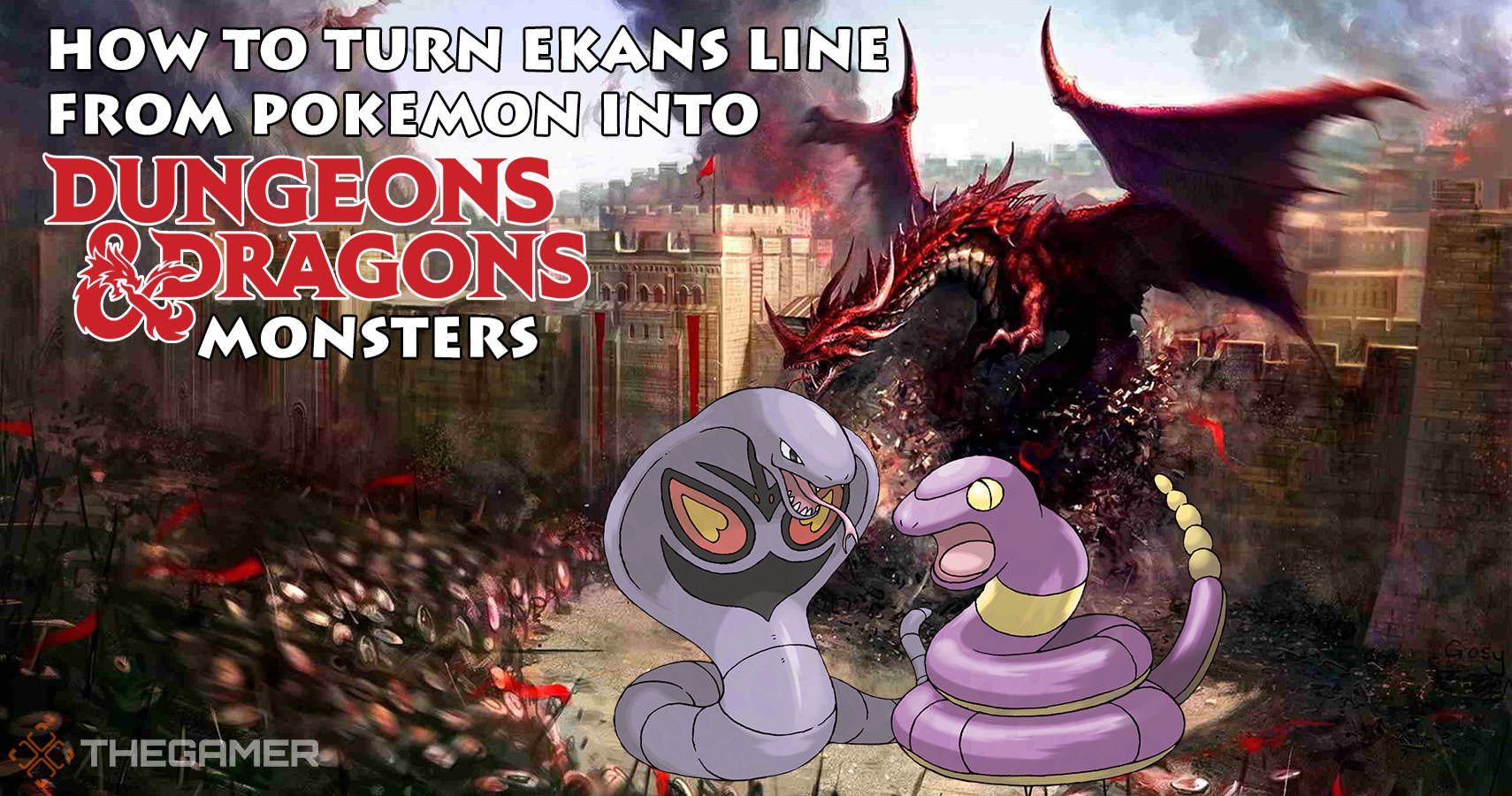 How To Turn The Ekans Line From Pokemon Into D&D Monsters
