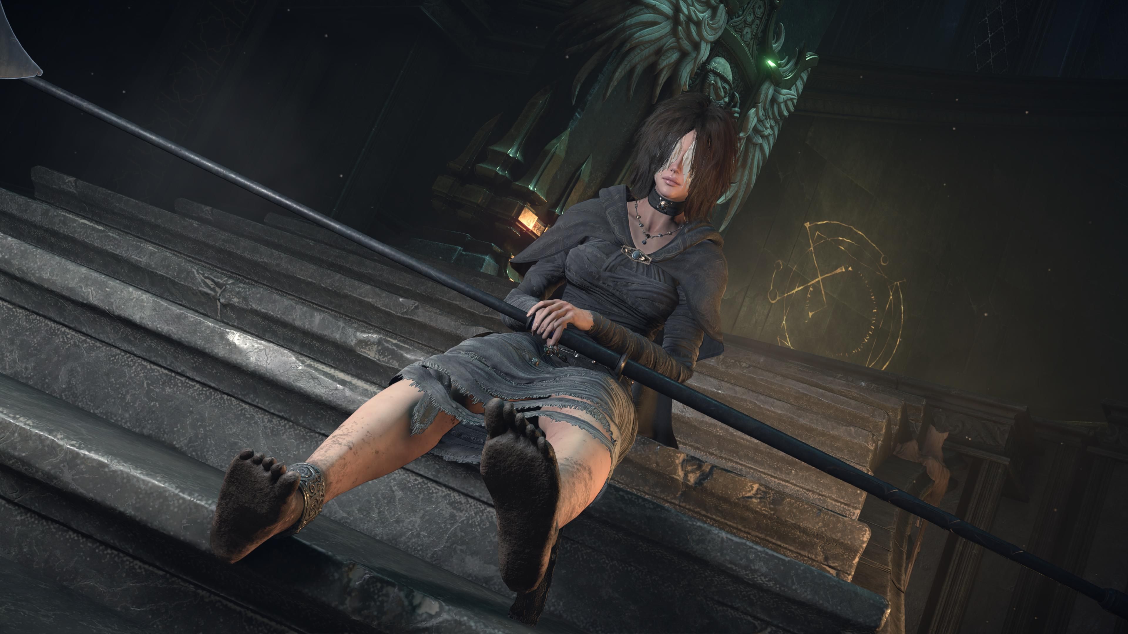 The Maiden In Blacks Feet Are Filthy In Demons Souls Remake 