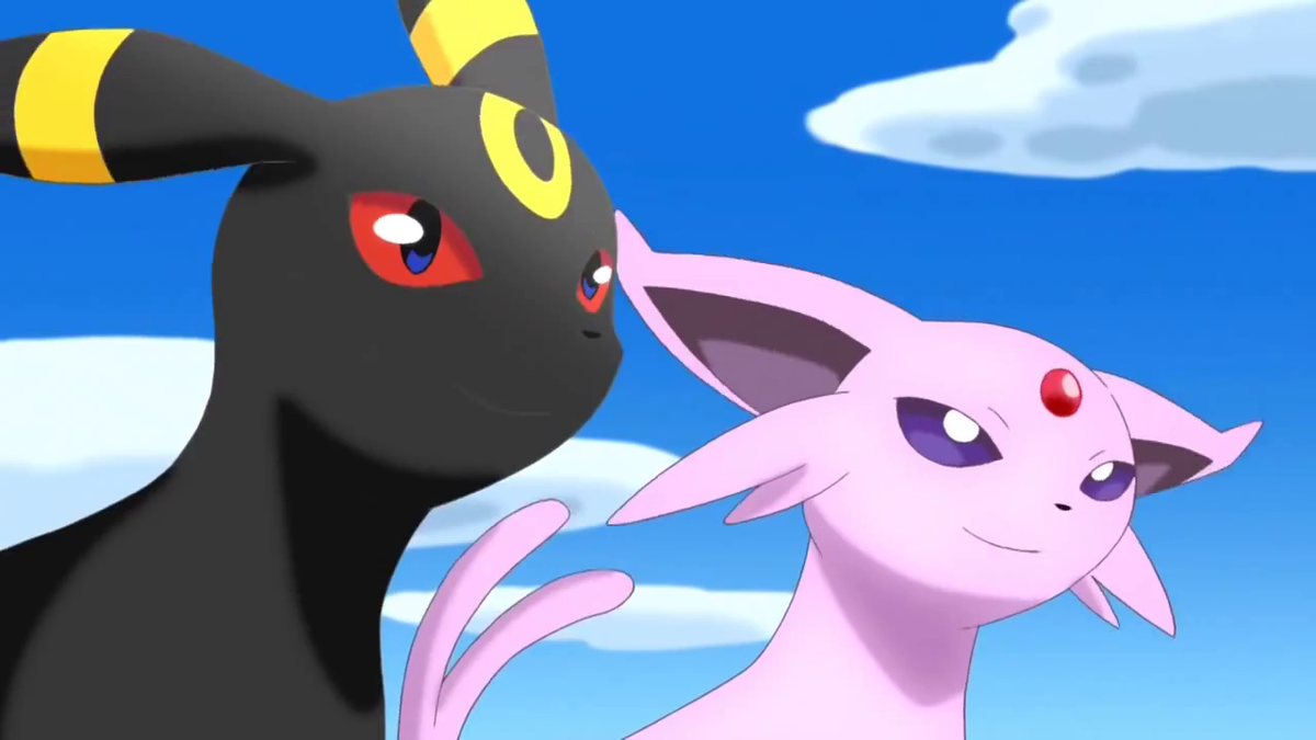 espeon and umbreon in the anime