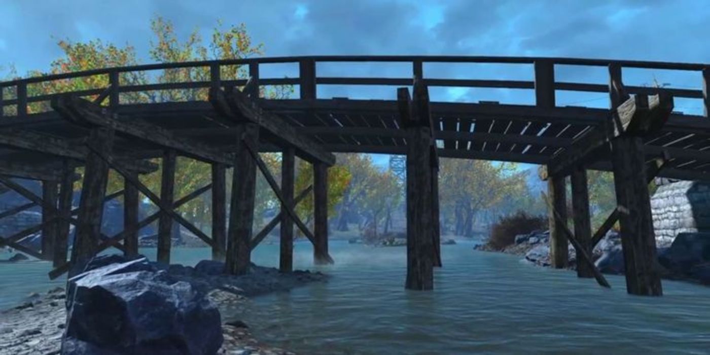 Fallout 4 bridge leading to Sanctuary Hills