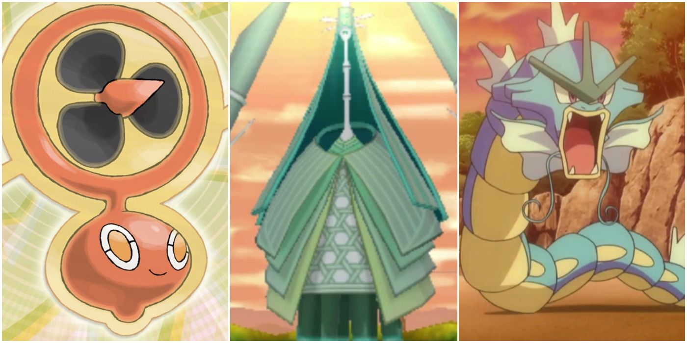 Flying Type Pokemon Fan Rotom Celesteela Gyarados Trio Header