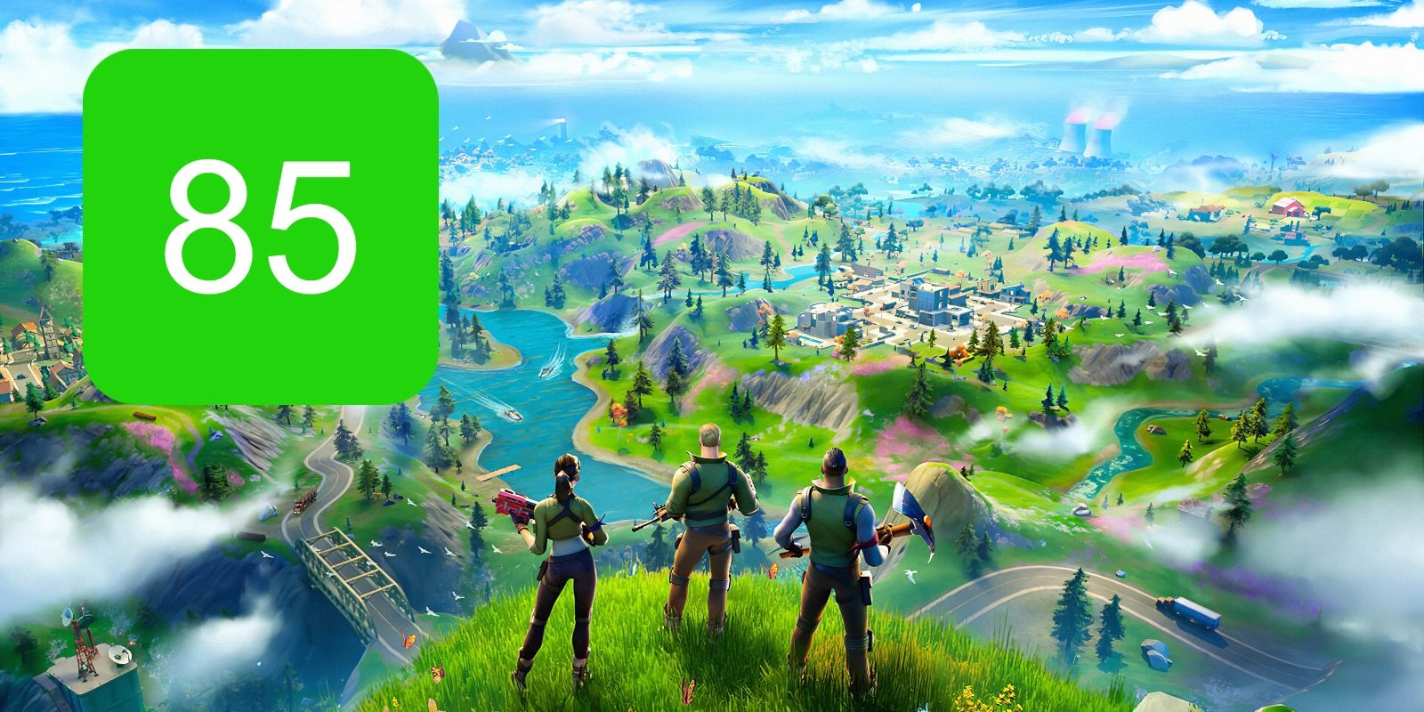 The XBox One Metascore for Fortnite featuring a poster from seasons 2
