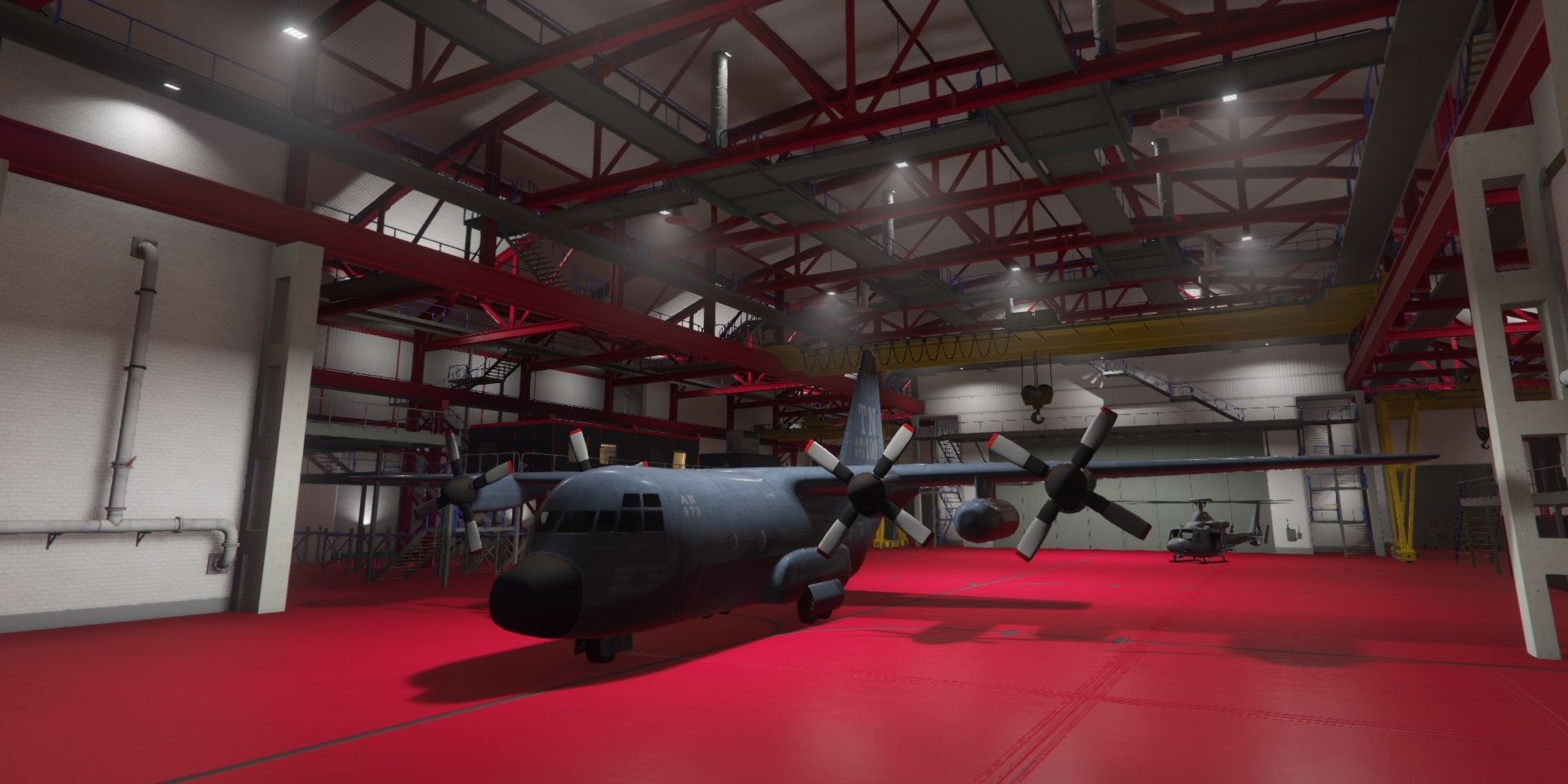 A hangar in GTA Online