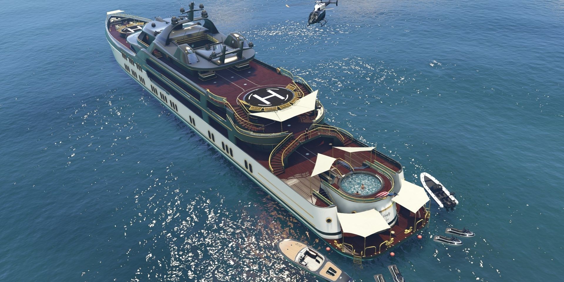 A yacht in GTA Online