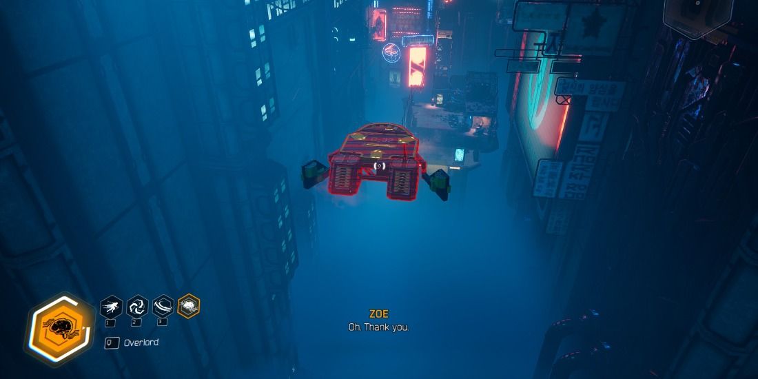 One Floating Drone About To Be Jumped On In Ghostrunner