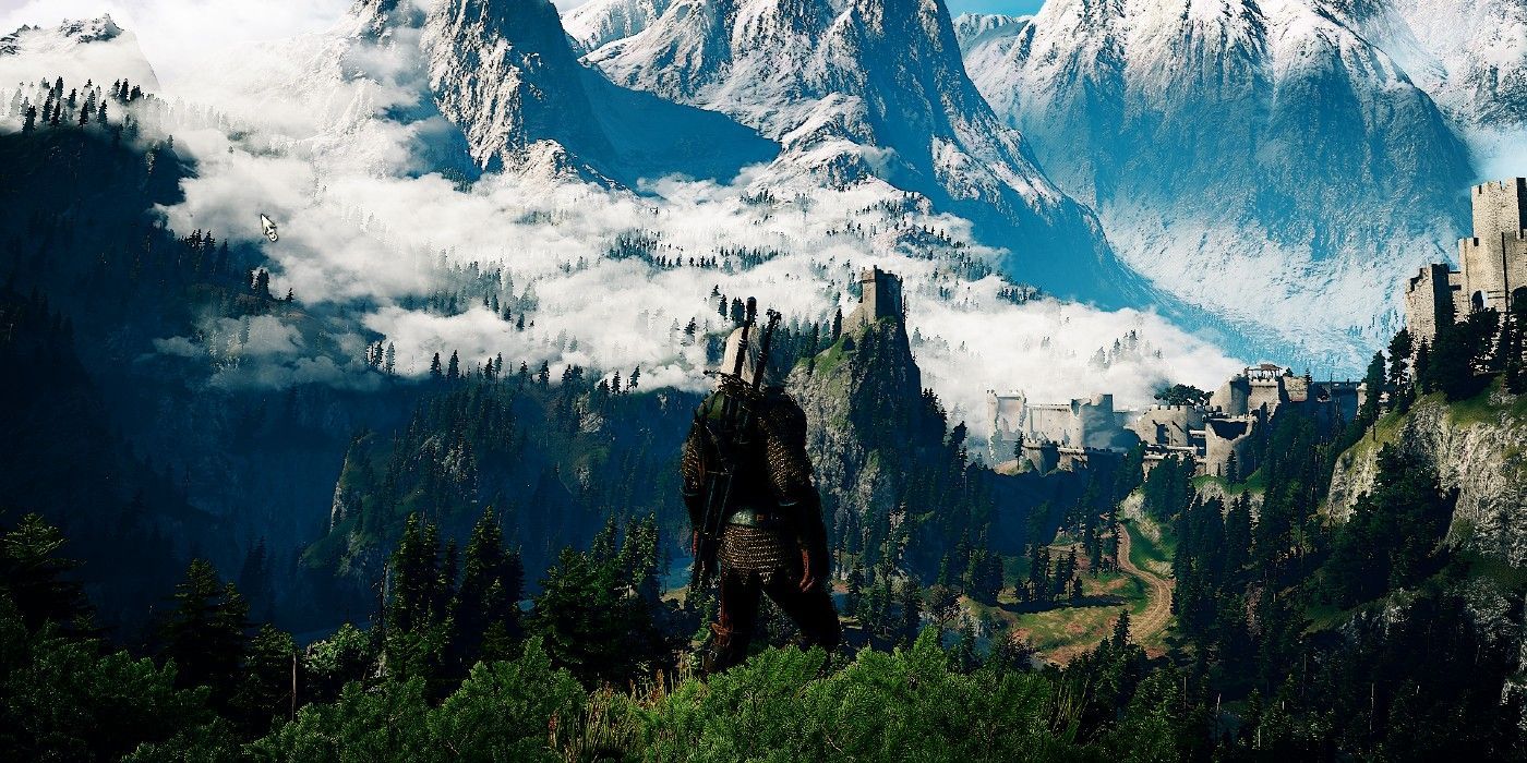 mountains kaer morhen valley witcher 3