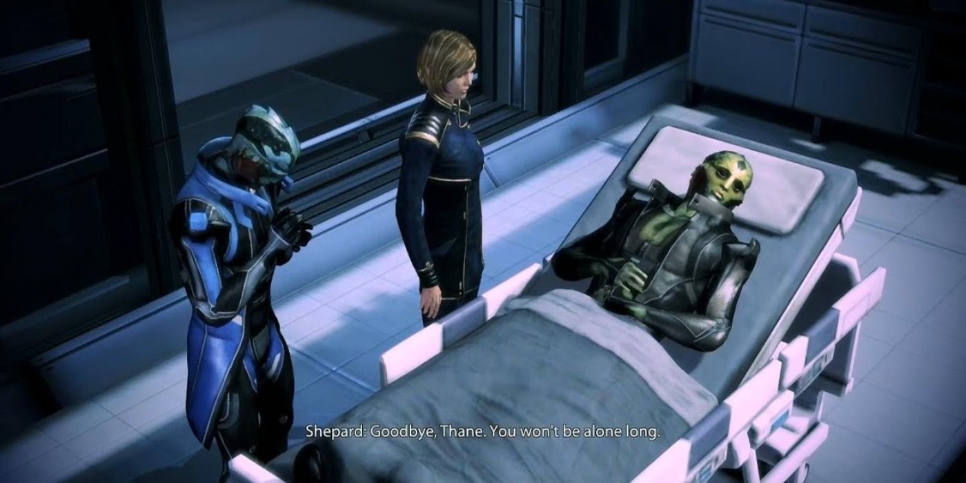 image of Thane Krios dying from Mass Effect 3