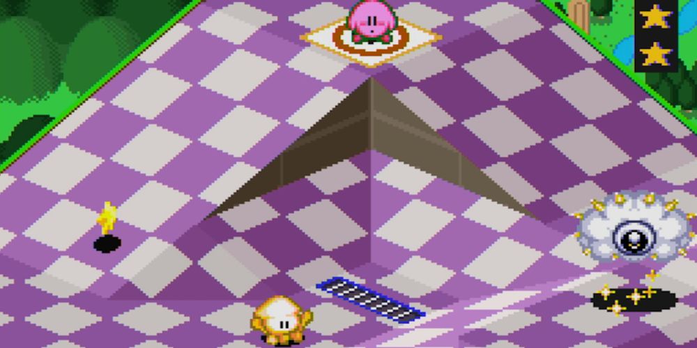 SNES Kirby's Dream Course Cracko Level