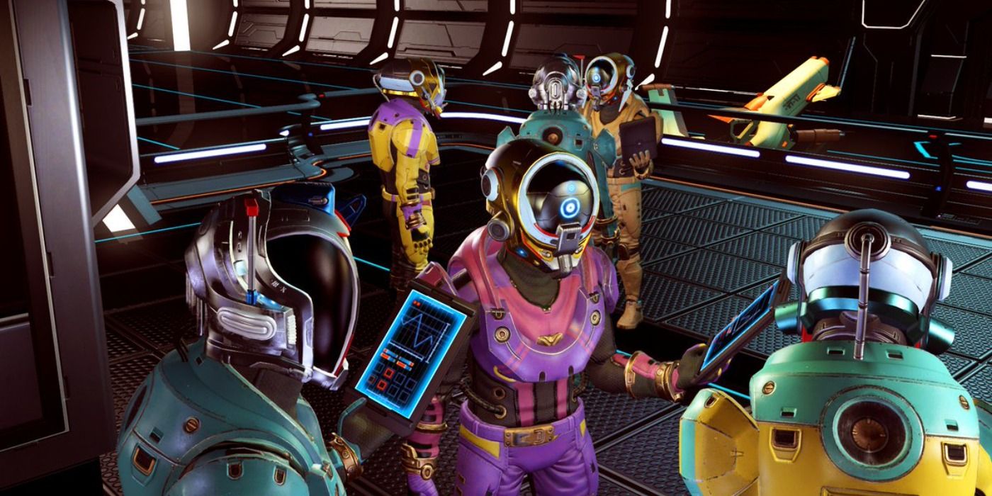 images of Korvax with different helmets from No Man's Sky
