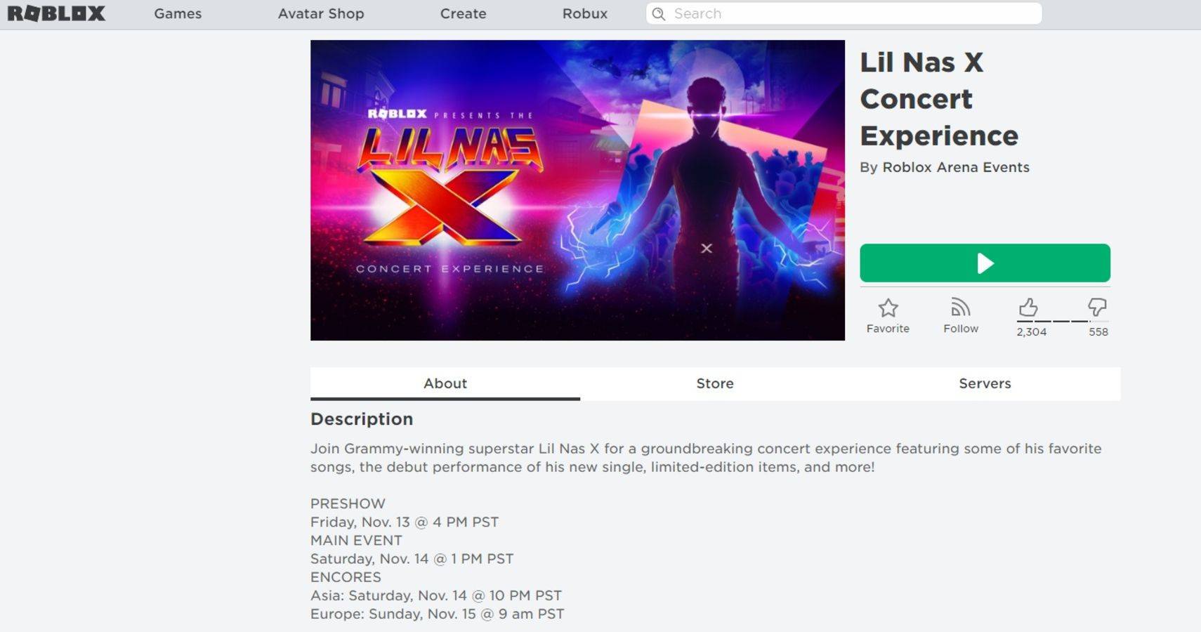 How To Watch Lil Nas X S Roblox Concert - roblox event november