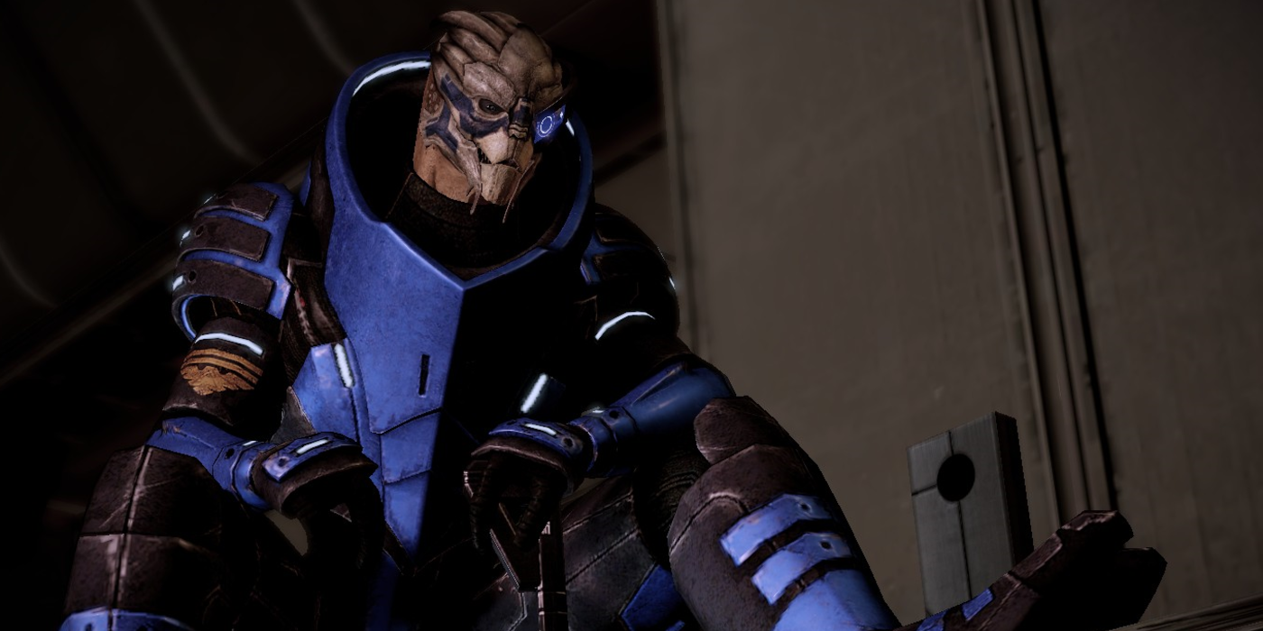 Garrus when first encountering him in Mass Effect 2