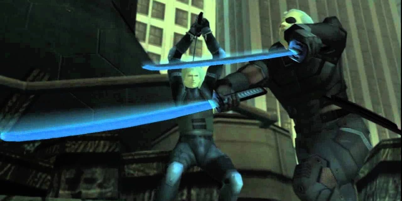 PS2 Metal Gear Solid 2 Solidus Snake Sword Boss Fight