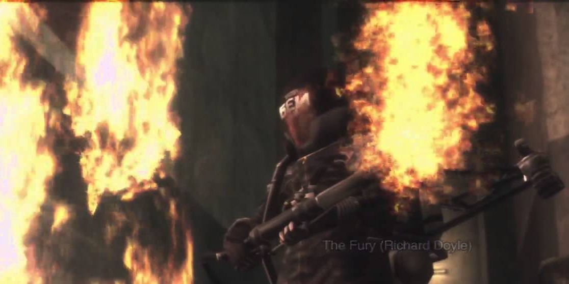 The Fury Boss Fight intro cutscene from Metal Gear Solid 3.