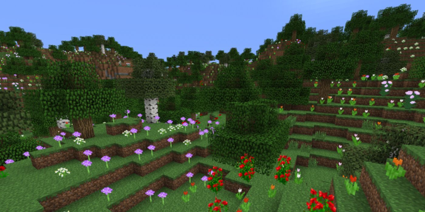 Minecraft flower forest biome variant