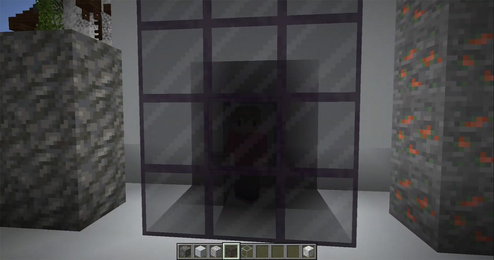 A demonstration of tinted glass's affect by YouTuber 