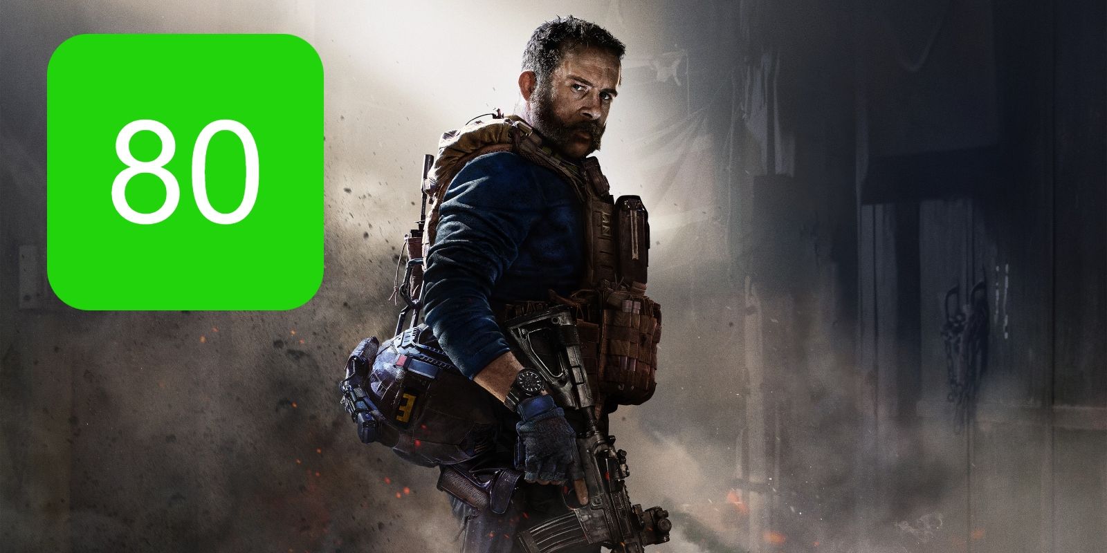 The Xbox One and PS4 Metascore for CoD Modern Warfare featuring a young captain price.