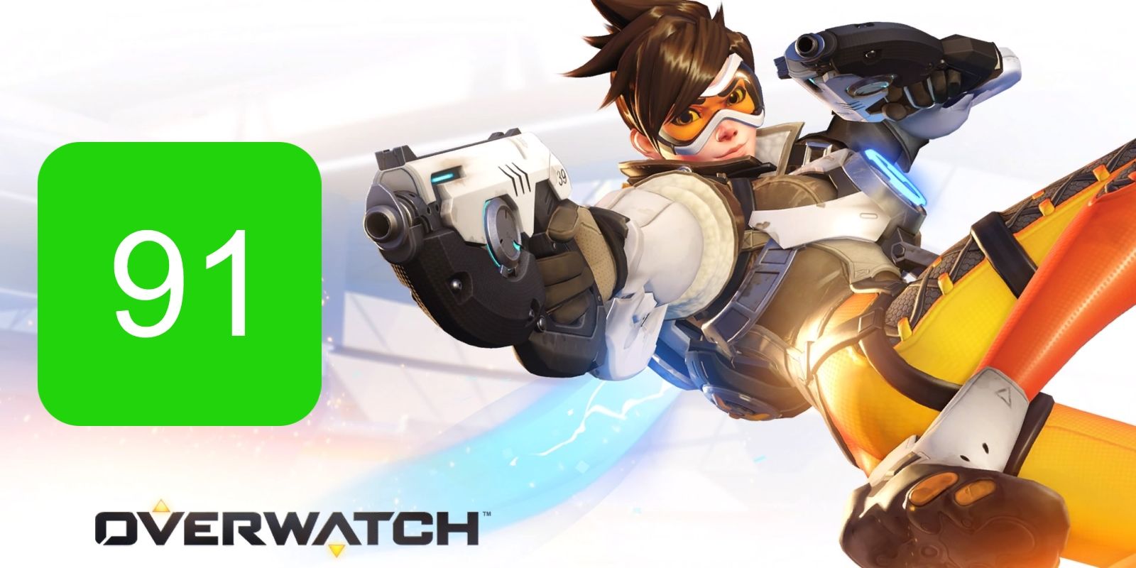 The Overwatch Metascore for PC featuring Tracer