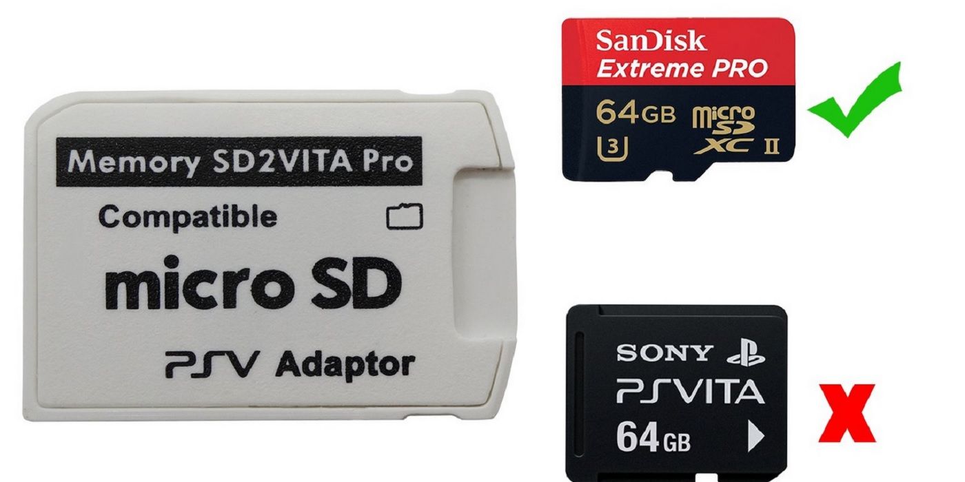 PS Vita memory stick adapter SD Card