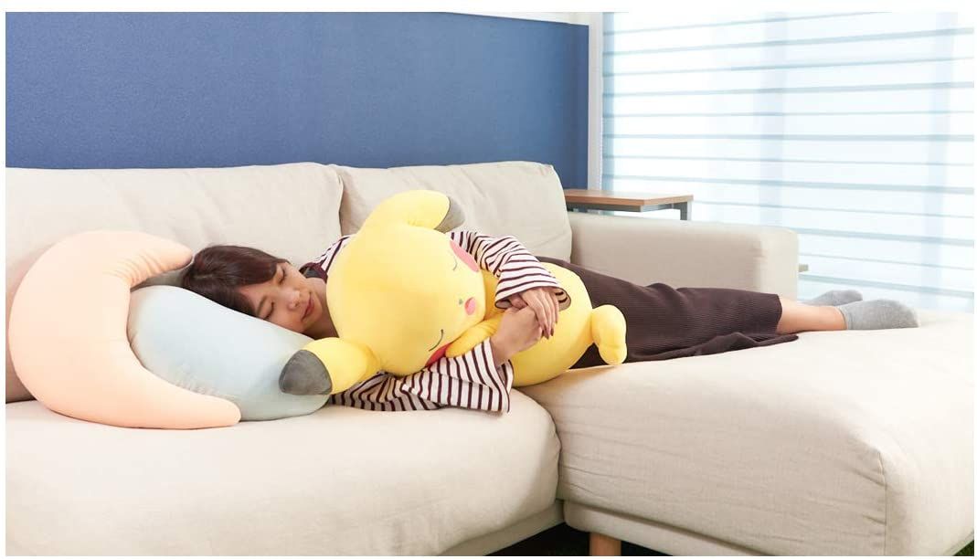Pikachu Sleeping Plushie Pokemon Gift Amazon Japan