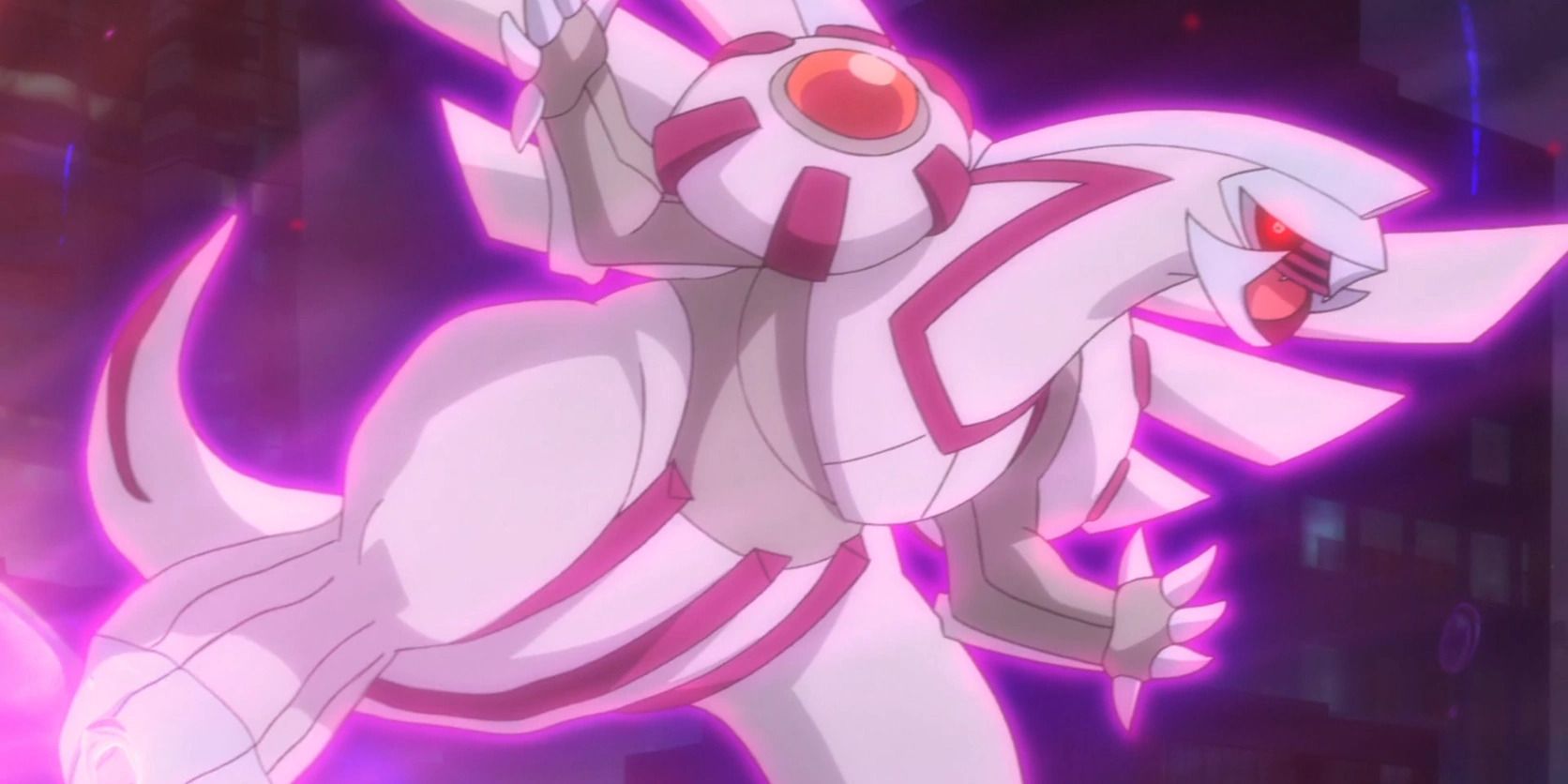 Pokemon Anime Palkia Channeling Psychic Energy Glowing