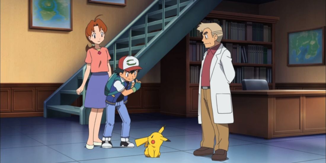 Ash recieving Pikachu in Pokémon The Movie I Choose You