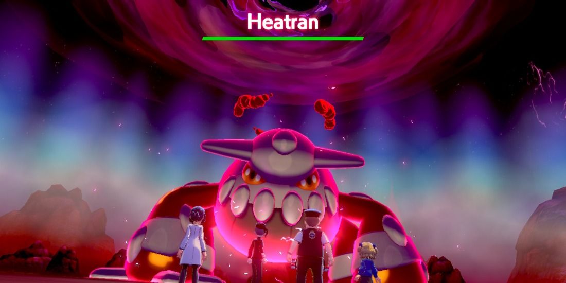 Heatran in a Dynamax Adventure battle in Pokémon Sword & Shield