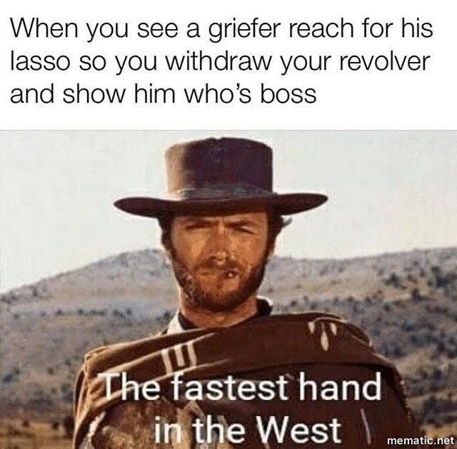 Red Dead Online Griefer Reaches For Lasso Meme